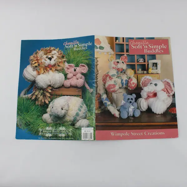 Vintage Chenille Soft 'n Simple Buddies Sewing Guide Wimpole Street Creations