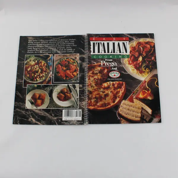 1991 Vintage Easy Italian Cooking From Prego and Stella Cookbook