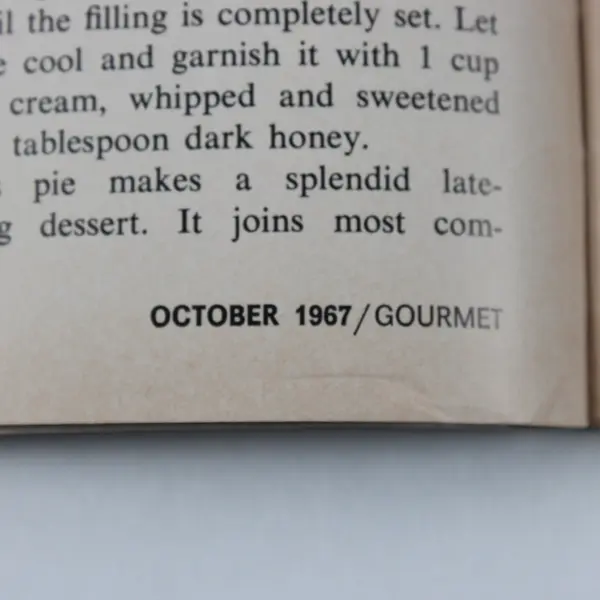 Vintage Gourmet The Magazine Of Good Living October 1967