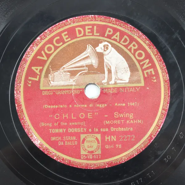 Tommy Dorsey & His Orchestra At the Fat Man's/Chloe 10" Shellac 78 RPM Record