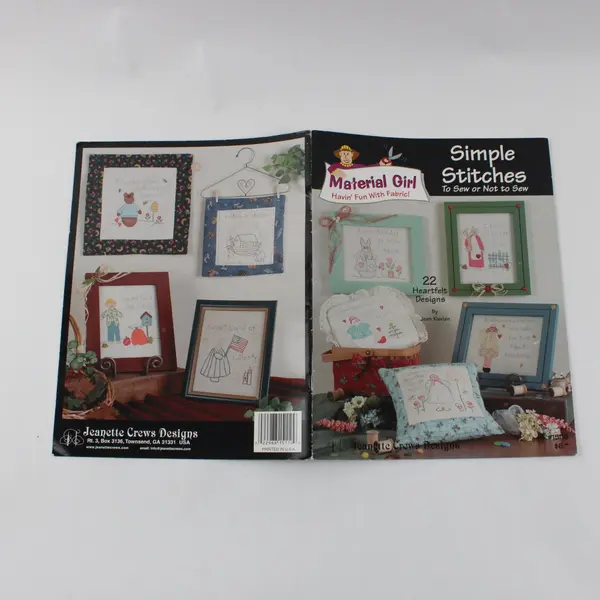 2003 Material Girl Simple Stitches Jean Kievlan 22 Embroidery Designs #15110