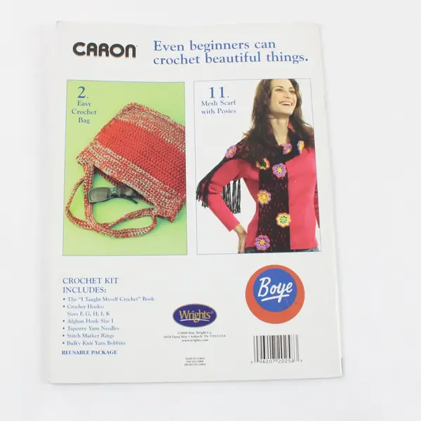 Boye I Taught Myself Crochet Kit 2008 Model 6397 Left-Handed