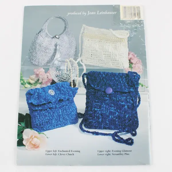 Chenille Purses Crochet Booklet Judi Alweil 1230 American School Needlework 1996