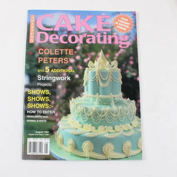American Cake Decorating August 1997 Issue Colette Peters Sotano