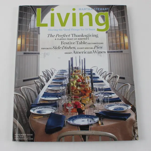 Martha Stewart Living Magazine The Perfect Thanksgiving November 2006 No. 156