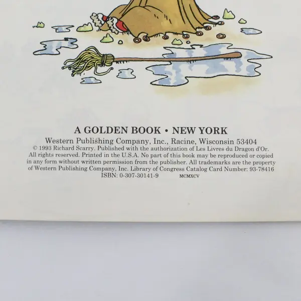 Vintage Little Golden Book Richard Scarry's Mr. Frumble Hardcover 1993