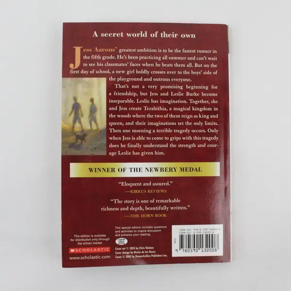 Scholastic Bridge to Terabithia by Katherine Paterson 2003 Paperback Edition