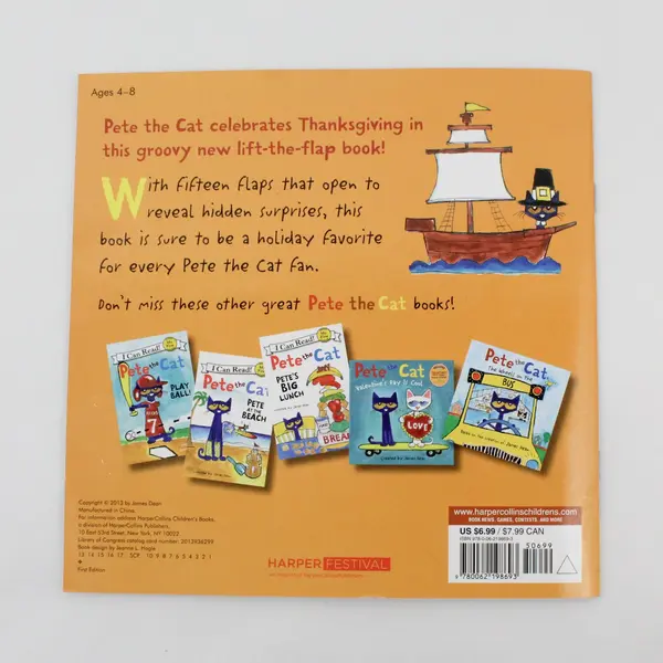 Pete the Cat First Thanksgiving by Kimberly & James Dean Lift-the-flap PB 2013