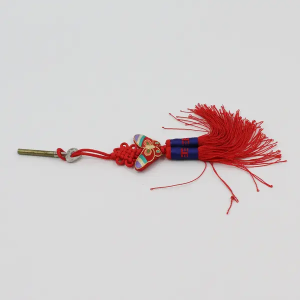 Korean Butterfly Norigae Tassel Charm Embroidered with Key Accessory