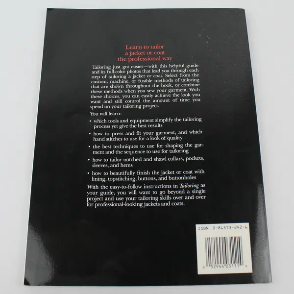 Vintage Singer Sewing Reference Library Tailoring Softcover Book 1988