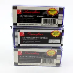 Lot of 3 Swingline SF4 Speedpoint Staples for Compatible Staplers