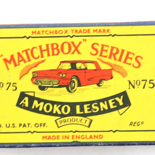 Vintage Matchbox Series No. 75 A Moko Lesney Empty Box