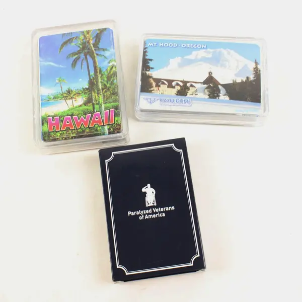 Lot 3 Used Playing Cards Hawaii Mt Hood Timberline Lodge Paralyzed Veterans