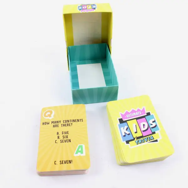 Ultimate Kids Trivia Card Game 100 Questions Family Game Night