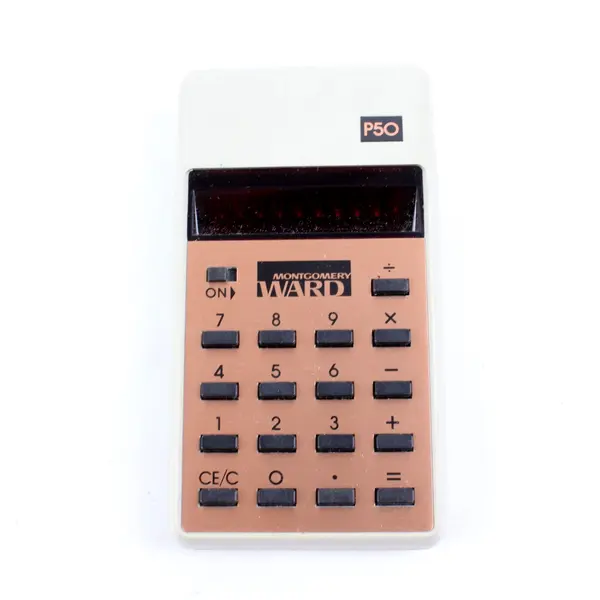 Vintage Montgomery Ward P-50 Calculator DNS-8660A 9V Battery Untested Repair
