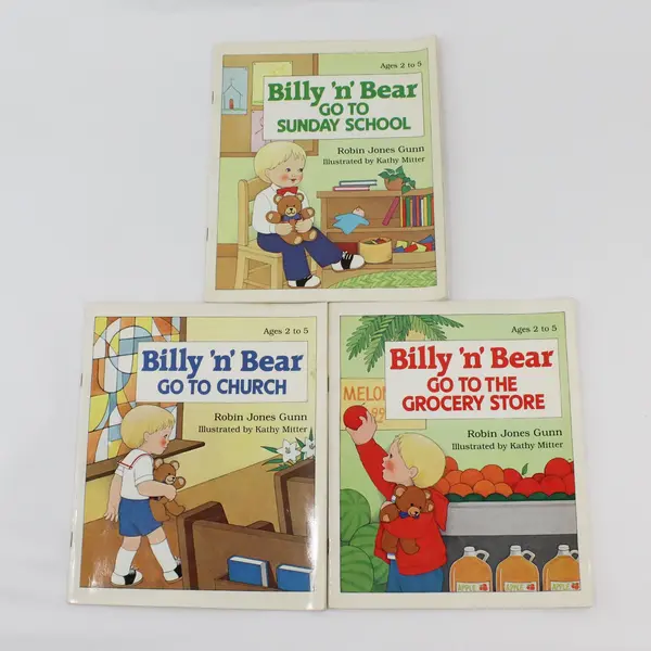 Lot of 3 Billy 'n' Bear Vintage Children's Books By Robin Jones Gunn 