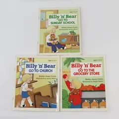Lot of 3 Billy 'n' Bear Vintage Children's Books By Robin Jones Gunn 