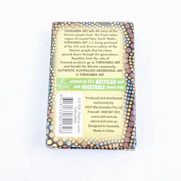Tobwabba Aboriginal Art Playing Cards 54-Card Deck Australia