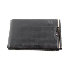 HP 12C Financial Calculator Gold Tone Brushed Metal Faceplate Used