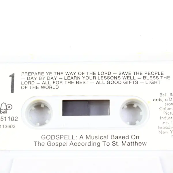 Godspell Musical Program Cassette Bell Records C 113603 M 51102