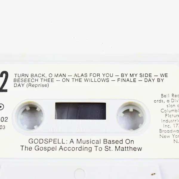 Godspell Musical Program Cassette Bell Records C 113603 M 51102