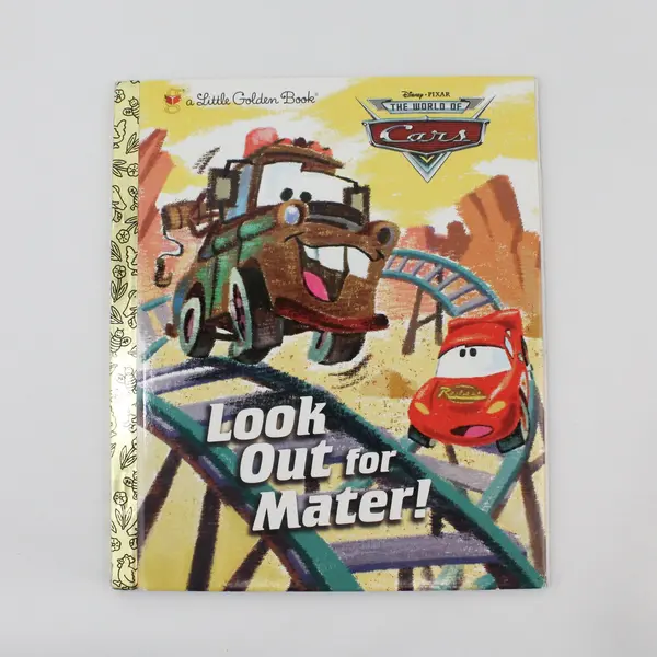 Lot of 2 Little Golden Books Cars Look Out for Mater! Blaze Mighty Monster