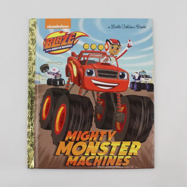 Lot of 2 Little Golden Books Cars Look Out for Mater! Blaze Mighty Monster