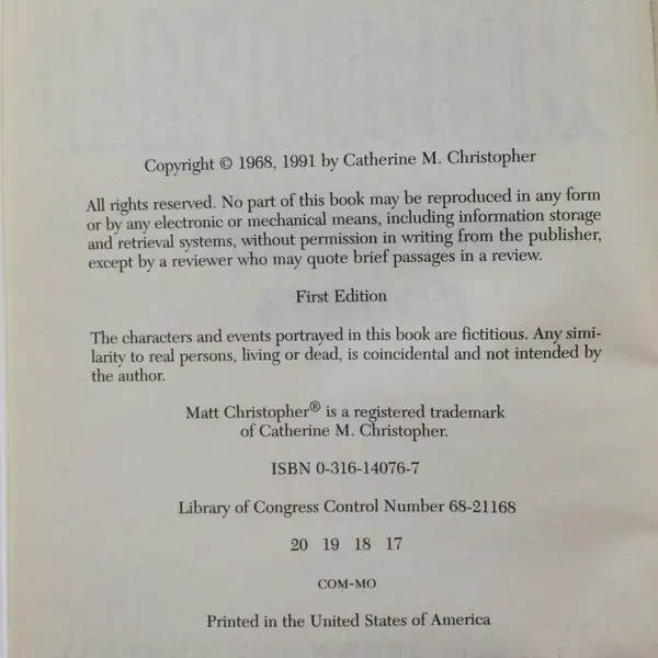Matt Christopher The Basket Counts - Paperback Stated 1st Edition 1991