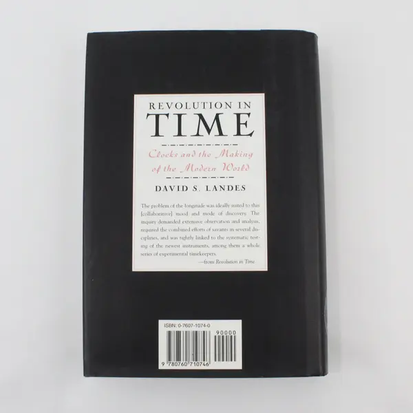 Vintage Revolution in Time by David S Landes 1998 Hardcover Dust Jacket Good