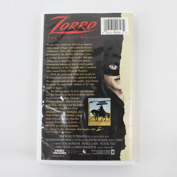 Zorro: The Legend Begins VHS Tape 1996, #SV10039  
