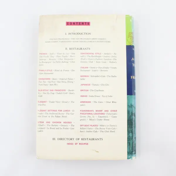 Doris Muscatine 1963 Vintage A Cook's Tour San Francisco Cookbook HC DJ