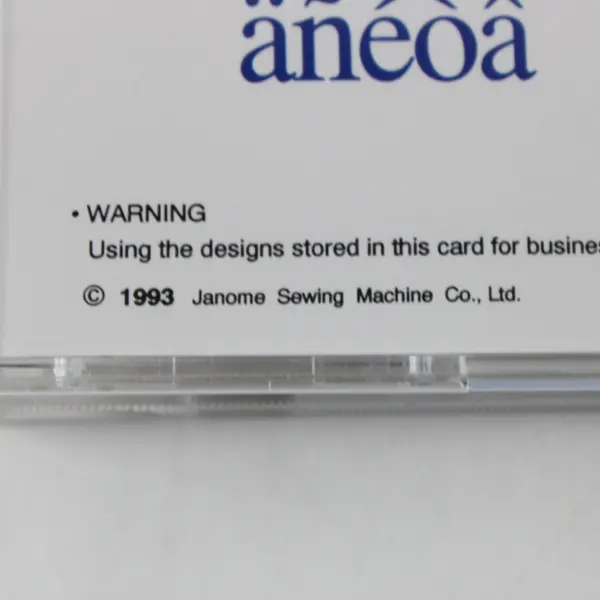 Janome Memory Card 17 Alphabet Embroidery Designs Letters Numbers Symbols