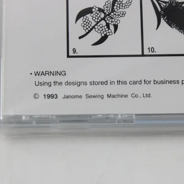 Janome Memory Card A1 Koala Australian Embroidery Sewing Machine Design Card