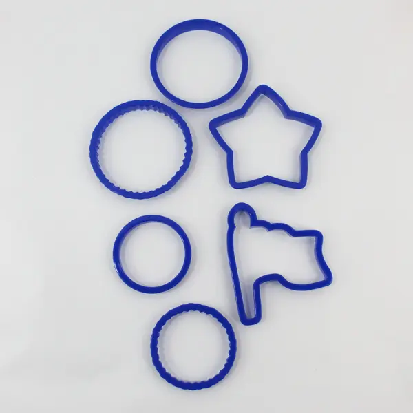  Lot of 42 Assorted Shapes Seasonal Multicolor Plastic Cookie Cutters