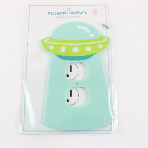 Lot of 5 UFO Decorative Outlet Faceplates Wall Plate Covers
