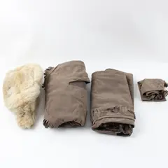 Vintage Davy Crockett Western Costume Set Child 8-10 Coonskin Cap Shirt Pants