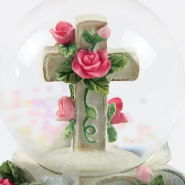 Faith Garden Westland Giftware Matthew Danko Item 1101 Floral Cross Love Globe