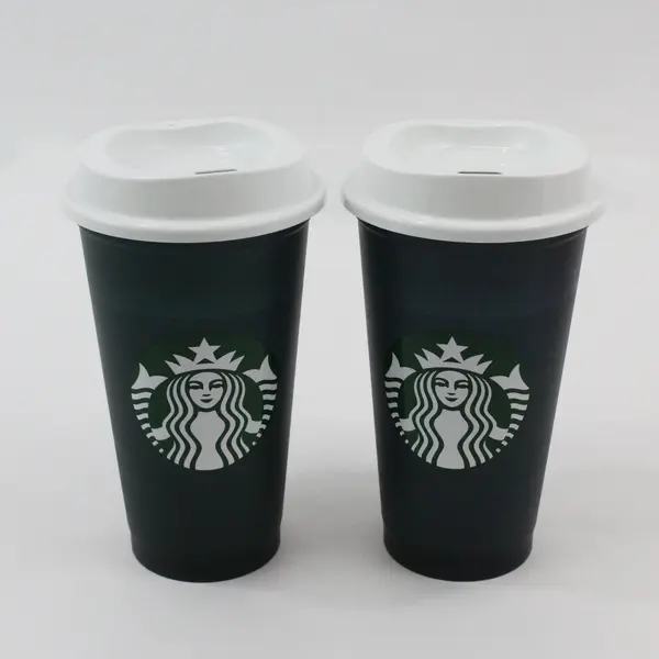 Starbucks Reusable Plastic Cold Cups Tumblers Lot of 4 Assorted Used