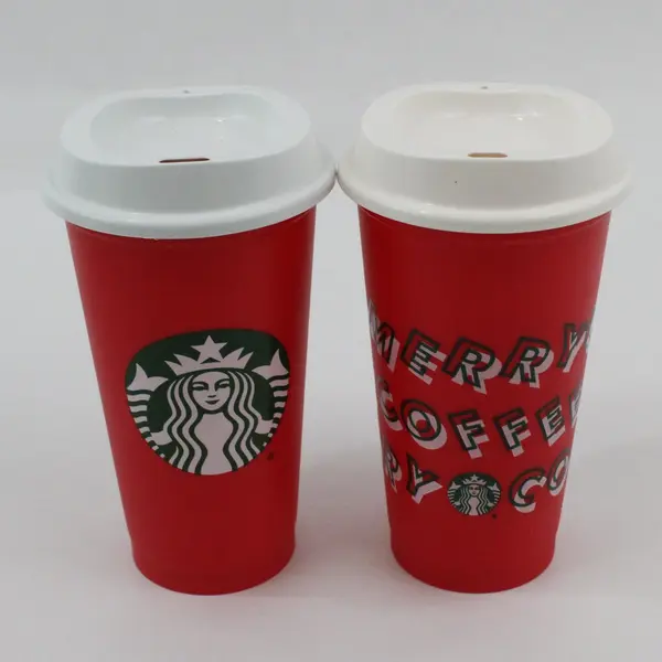 Starbucks Reusable Plastic Cold Cups Tumblers Lot of 4 Assorted Used