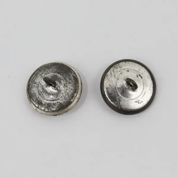 Pair of Antique Egyptian Pharaoh Metal Buttons Sewing Costume Craft Collectibles
