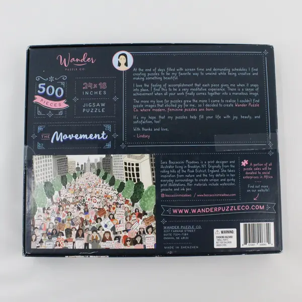 Wander Puzzle Co The Movement Adult Jigsaw Puzzle 500 Pieces Activism Scene