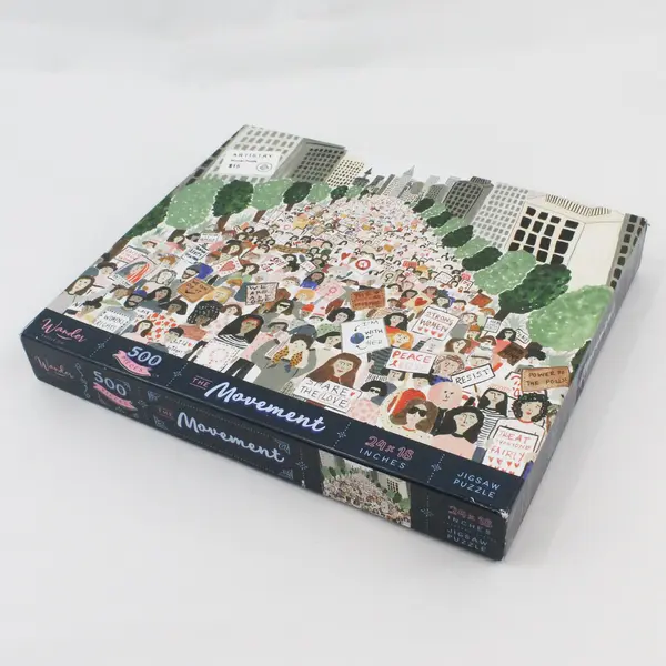 Wander Puzzle Co The Movement Adult Jigsaw Puzzle 500 Pieces Activism Scene