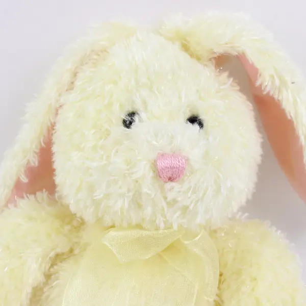 Gund Yellow Plush Rabbit Bunny Pink Ears Stuffed Animal