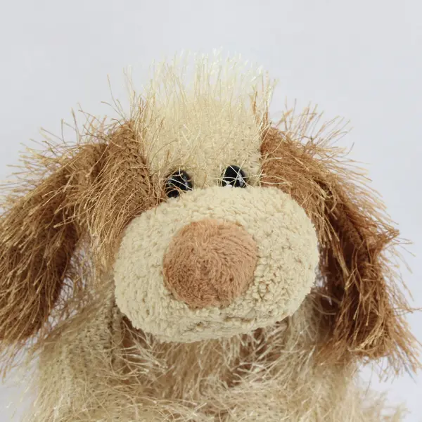 Ty Punkies Shreds Dog Plush 2002 Collection Brown Cream Fur Tag
