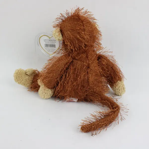 Ty Punkies ZIG-ZAG Monkey Plush Stuffed Animal Brown