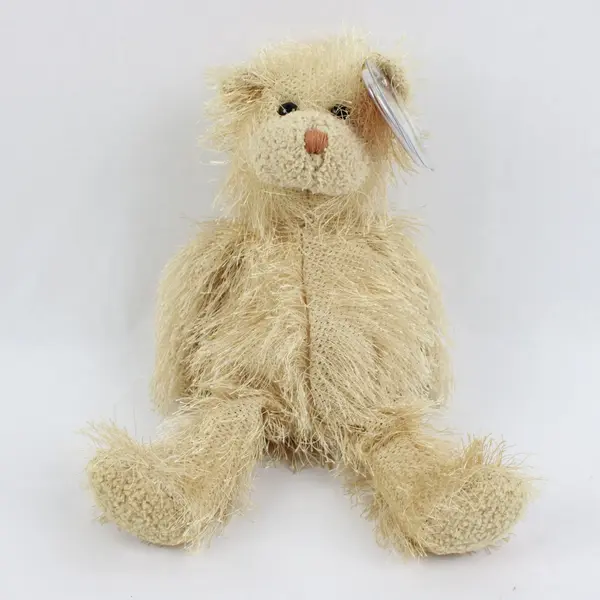 TY Punkies Frizzy Bear 2002 Tan Plush w/ Hang Tag