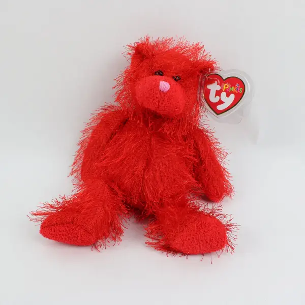 Ty Punkies Sizzles Red Bear Plush Tag Protector