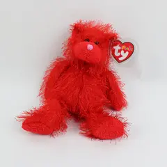Ty Punkies Sizzles Red Bear Plush Tag Protector