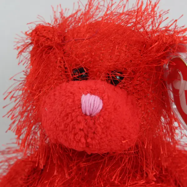 Ty Punkies Sizzles Red Bear Plush Tag Protector