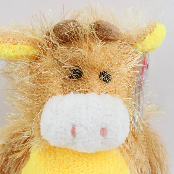 Ty Punkies T-Bone Cow Beanie Plush Tan 8in w/ Tag Protector